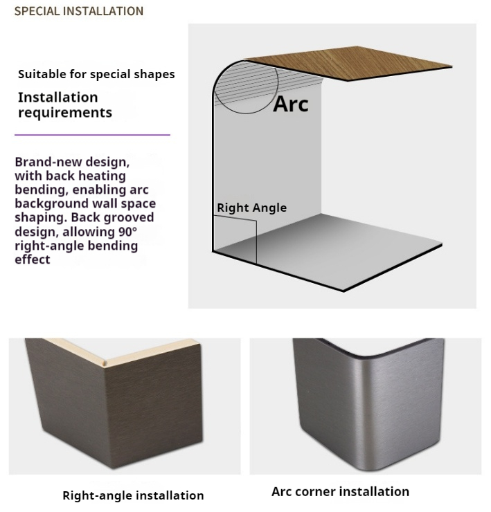 碳晶板弧形安装场景